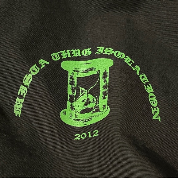 Lil Ugly Mane “Mista Thug Isolation” Black Green Windbreaker - Picture 3 of 3